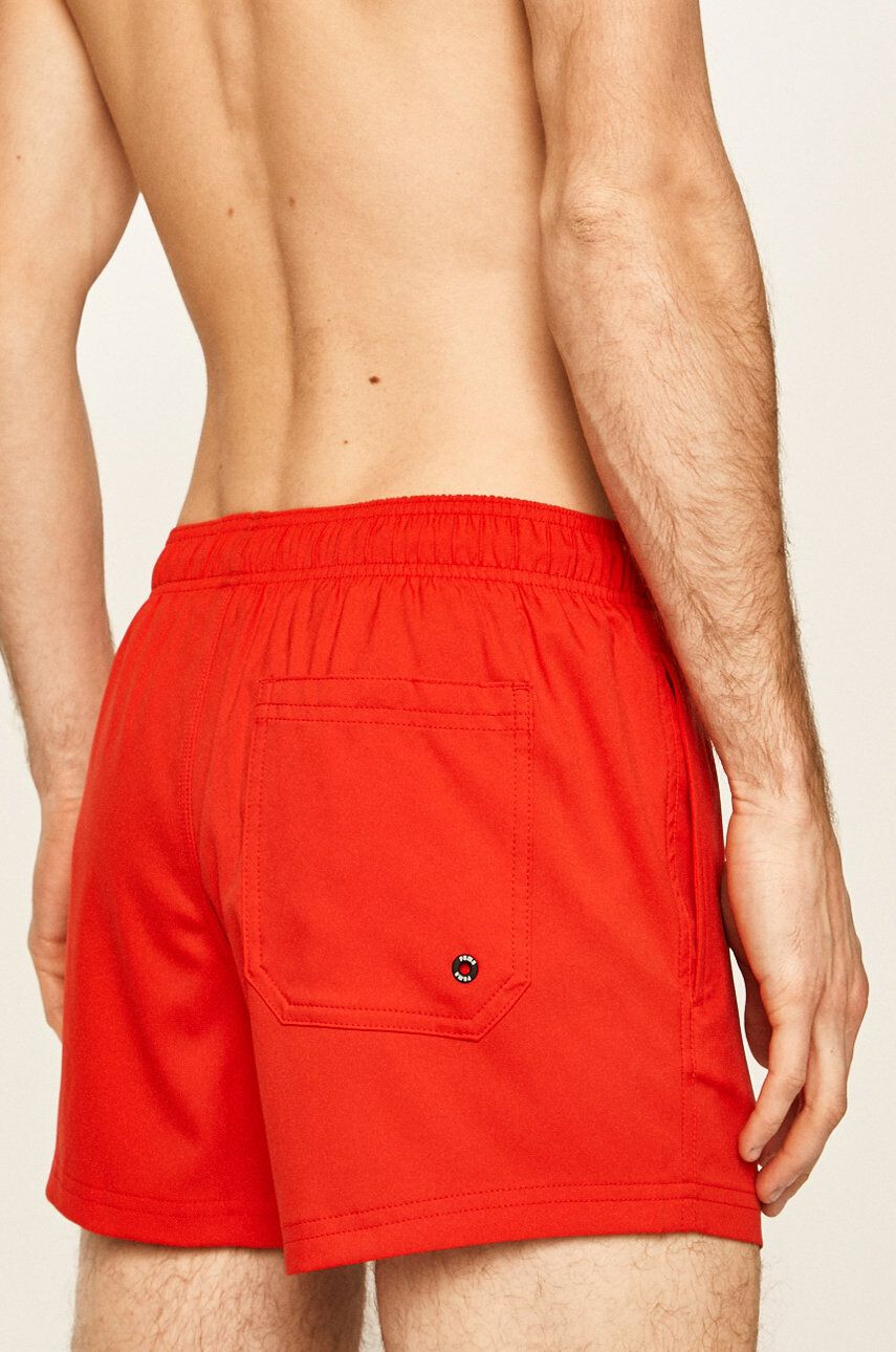 Puma pantaloni scurti de baie 907658 culoarea rosu - Pled.ro