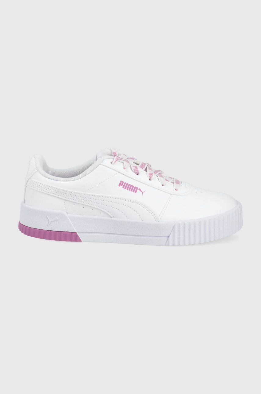 Puma pantofi Carina Logomania 383906 culoarea alb - Pled.ro