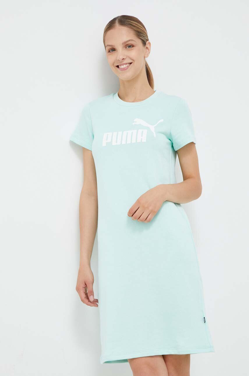 Puma rochie culoarea verde mini drept - Pled.ro