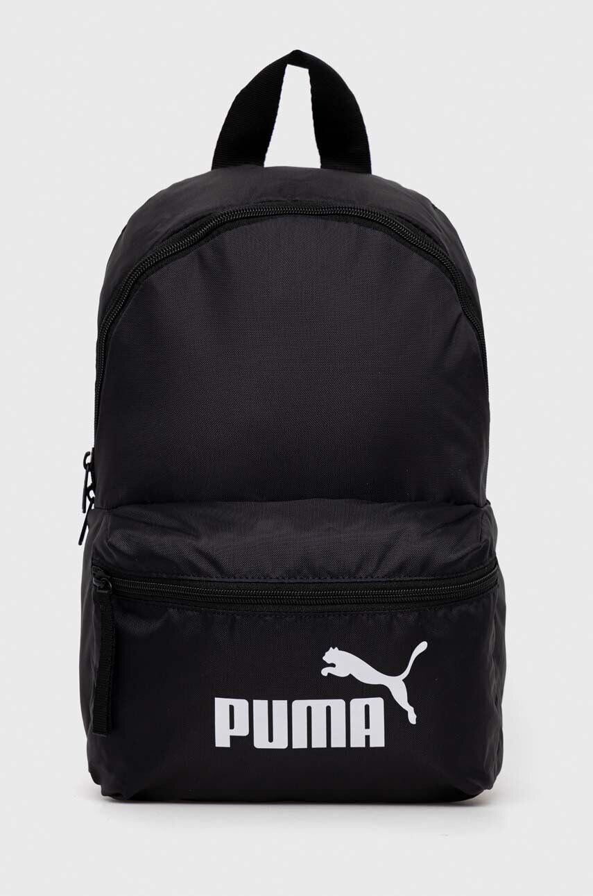 Puma rucsac femei culoarea negru mic cu imprimeu - Pled.ro