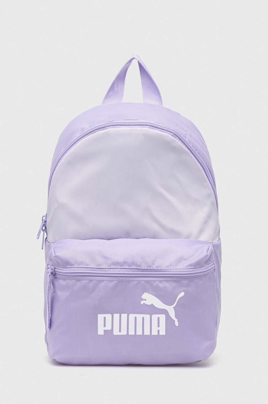 Puma rucsac femei culoarea violet mic cu imprimeu - Pled.ro