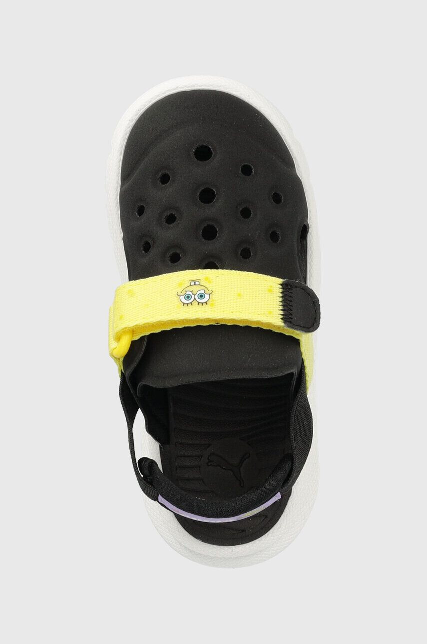 Puma sandale copii Spongebob culoarea negru - Pled.ro