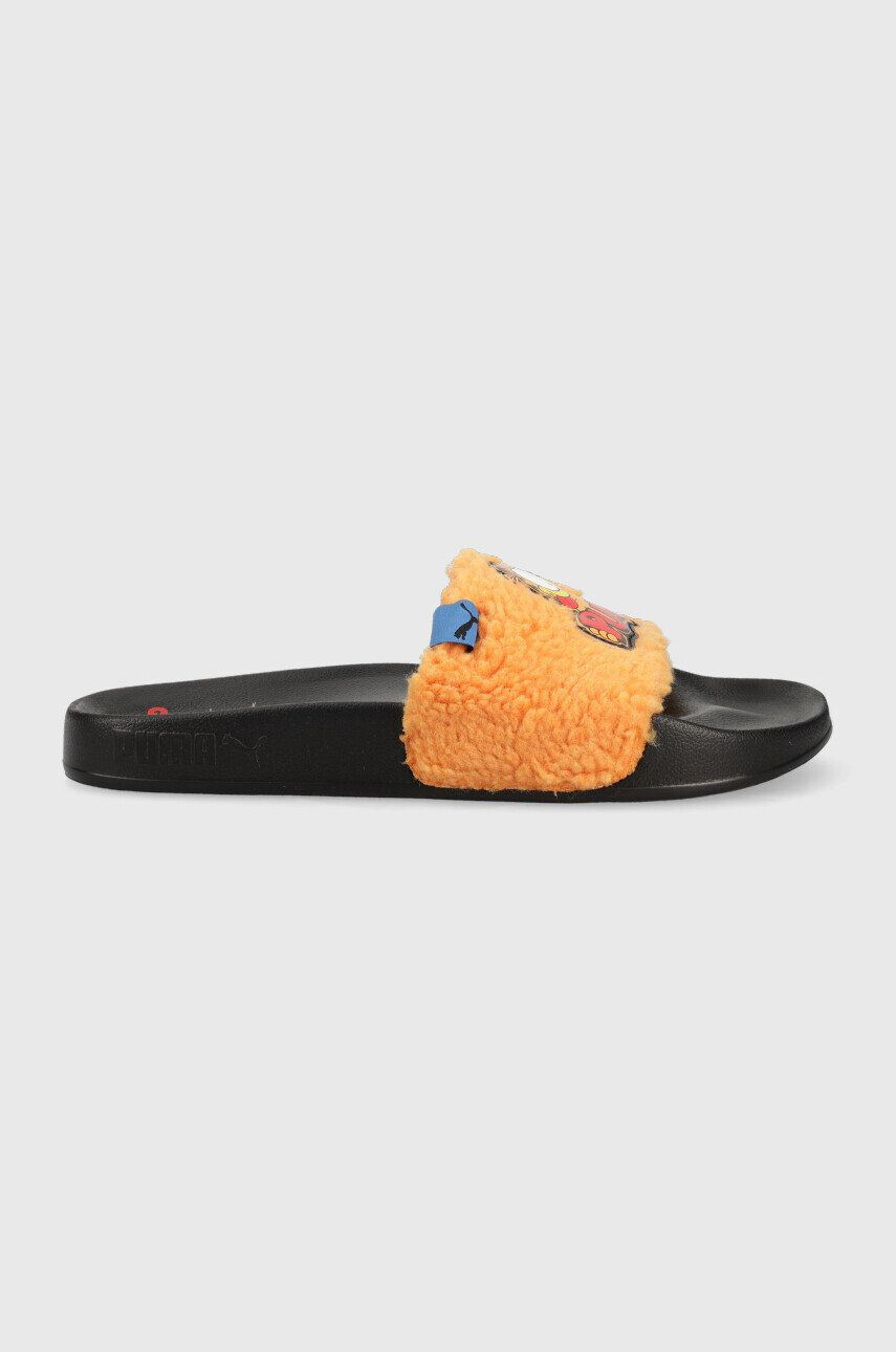 Puma slapi copii Leadcat 2.0 Garfield Jr culoarea portocaliu - Pled.ro