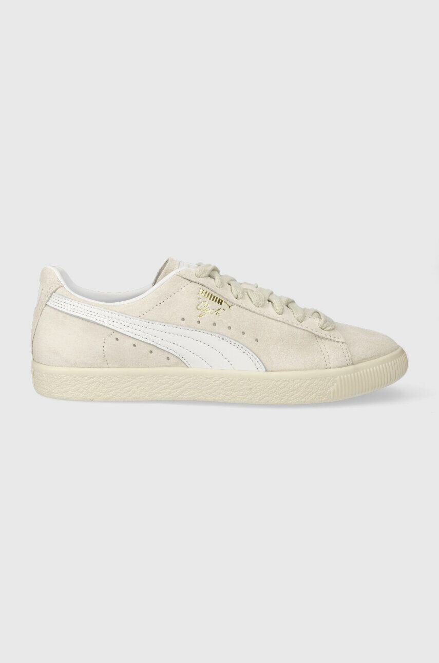 Puma sneakers 391134 Clyde PRM culoarea alb - Pled.ro