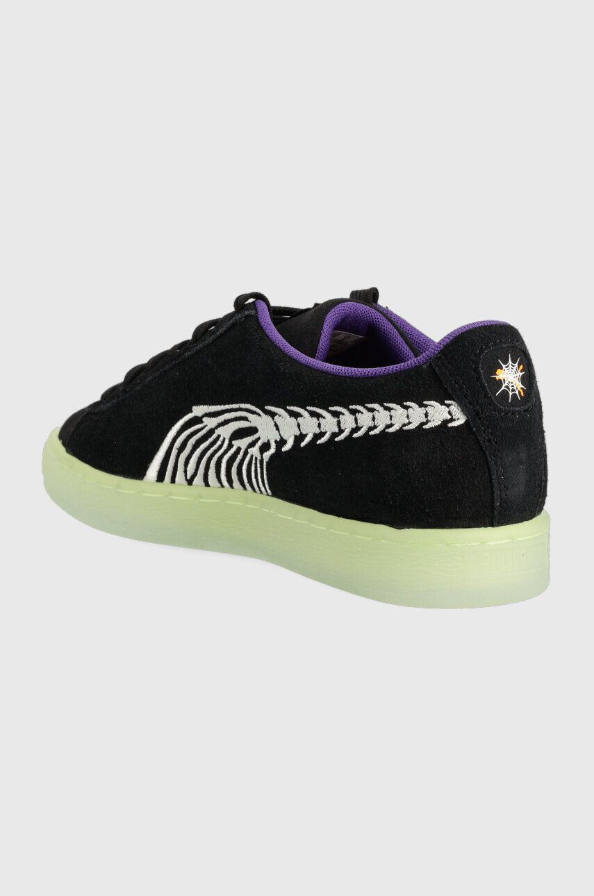 Puma sneakers din piele întoarsă Suede Haunted culoarea negru 386596-01 - Pled.ro