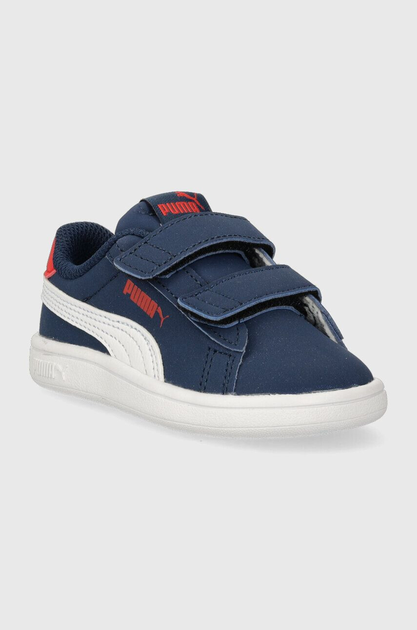 Puma sneakers din piele Smash 3.0 Buck V culoarea albastru marin - Pled.ro