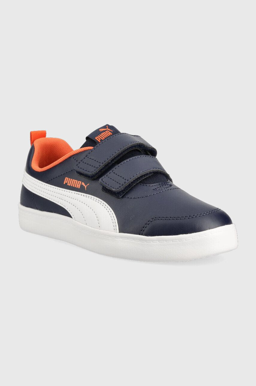 Puma sneakers pentru copii Courtflex V2 V Ps 371543.26 culoarea albastru marin - Pled.ro