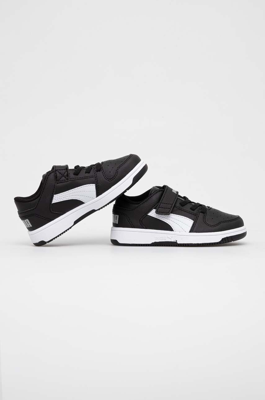 Puma sneakers pentru copii Rebound Layup Lo SL V PS culoarea negru - Pled.ro