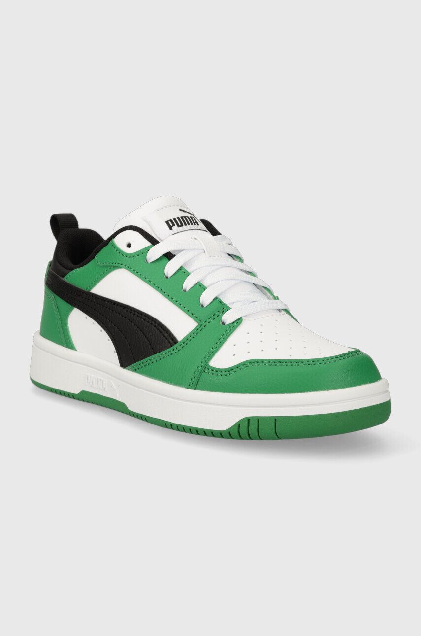 Puma sneakers pentru copii Rebound V6 Lo Jr culoarea verde - Pled.ro