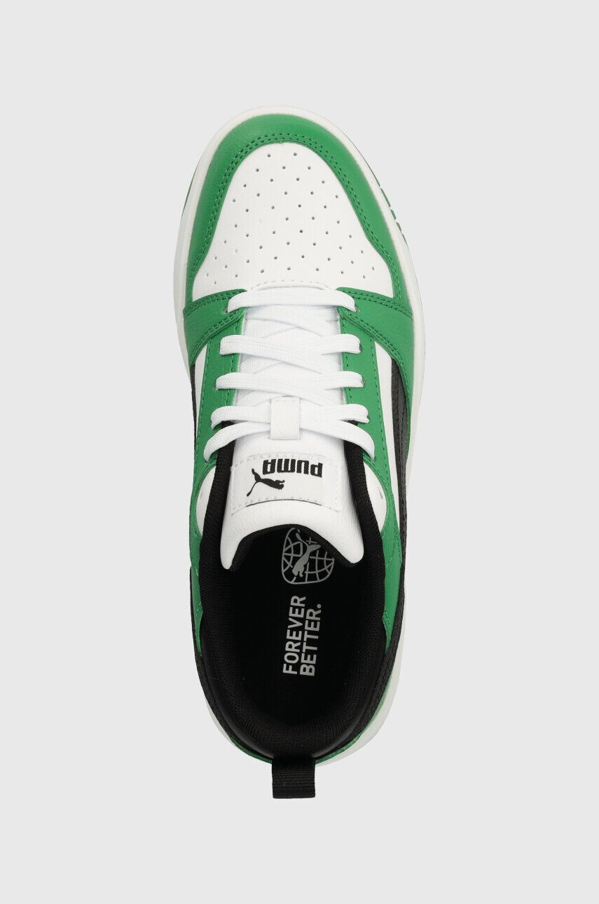 Puma sneakers pentru copii Rebound V6 Lo Jr culoarea verde - Pled.ro