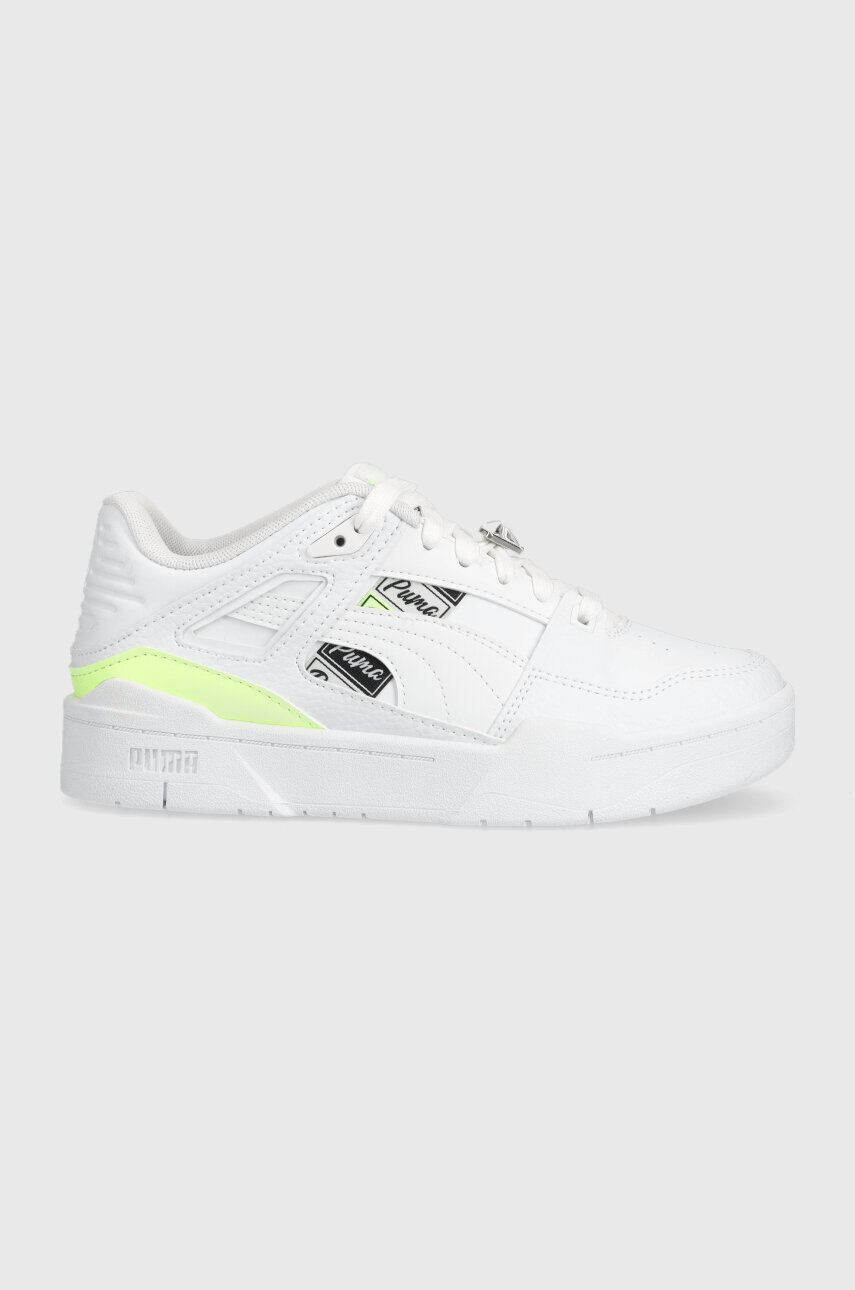 Puma sneakers pentru copii Slipstream RuleB Jr culoarea alb - Pled.ro