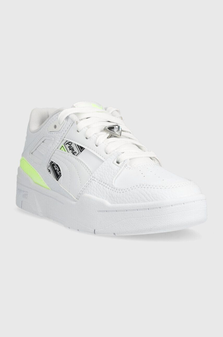 Puma sneakers pentru copii Slipstream RuleB Jr culoarea alb - Pled.ro