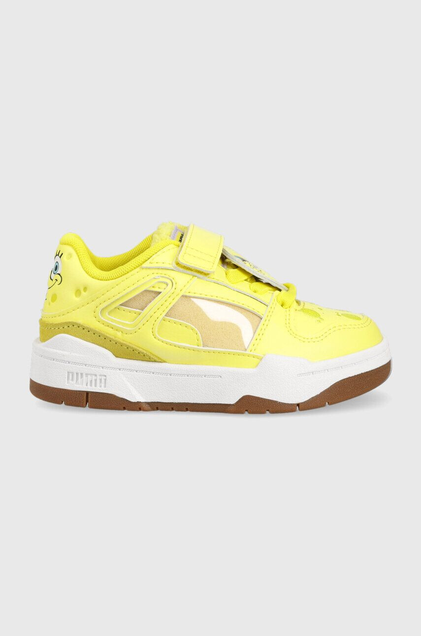 Puma sneakers pentru copii Slipstream Spongebob 2 AC+ PS culoarea galben - Pled.ro