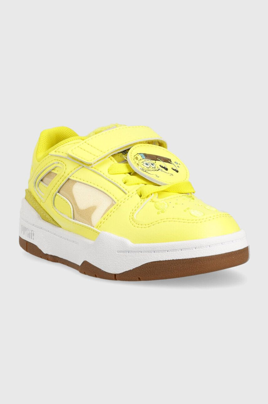 Puma sneakers pentru copii Slipstream Spongebob 2 AC+ PS culoarea galben - Pled.ro