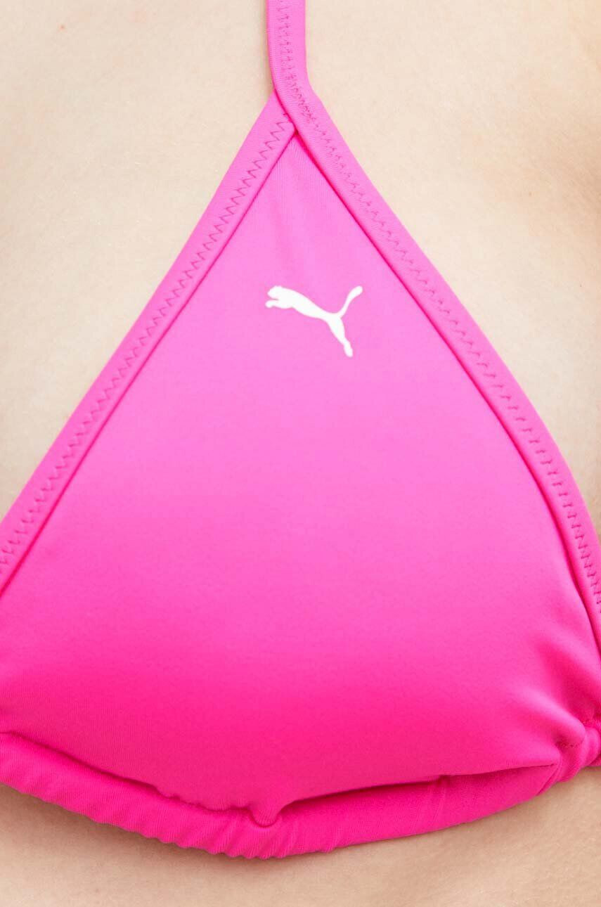 Puma sutien de baie culoarea roz cupa usor rigidizata - Pled.ro