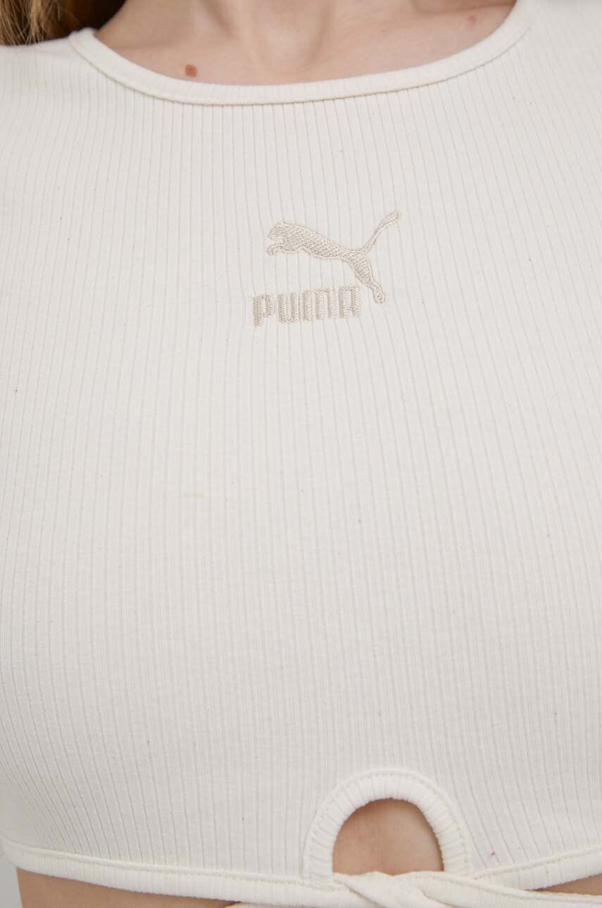 Puma top 533450 femei culoarea bej - Pled.ro