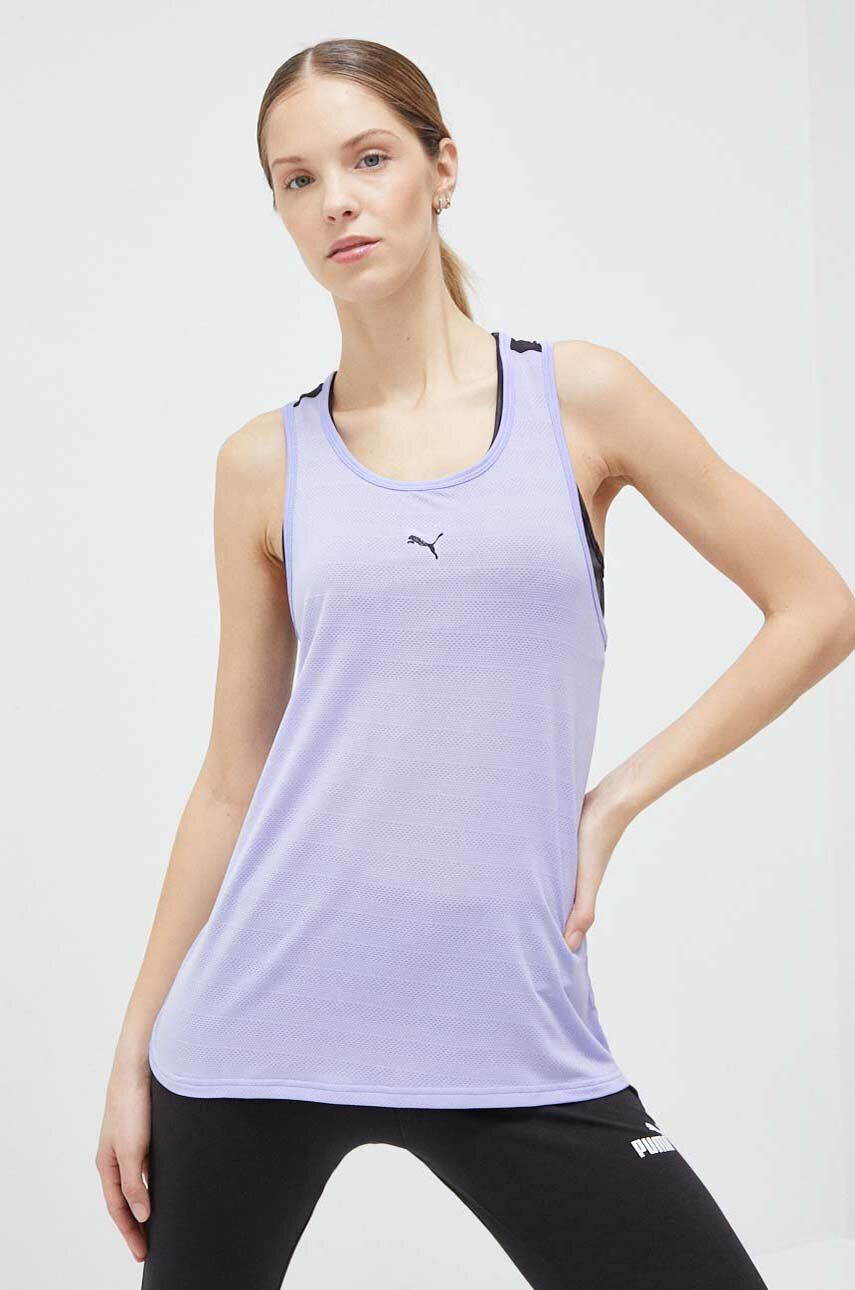 Puma top de antrenament Trail All Day culoarea violet - Pled.ro