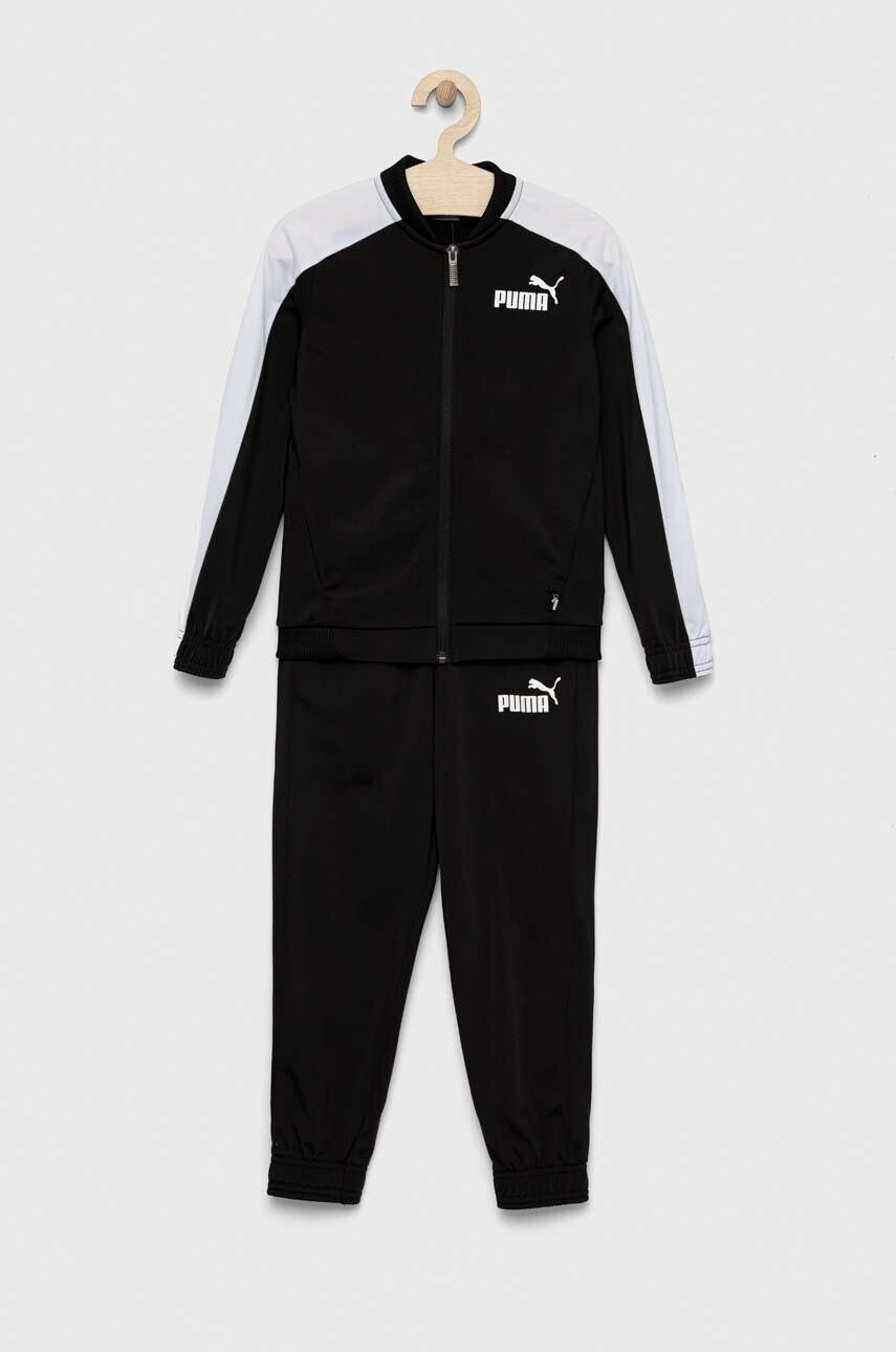 Puma trening copii Baseball Poly Suit cl B culoarea negru - Pled.ro