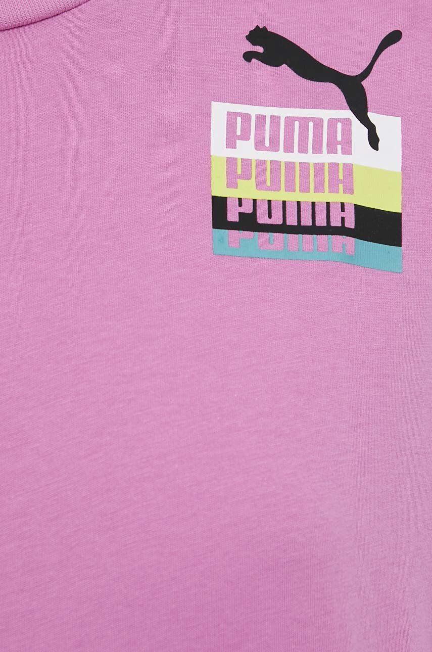 Puma tricou din bumbac culoarea alb 538321-01 - Pled.ro