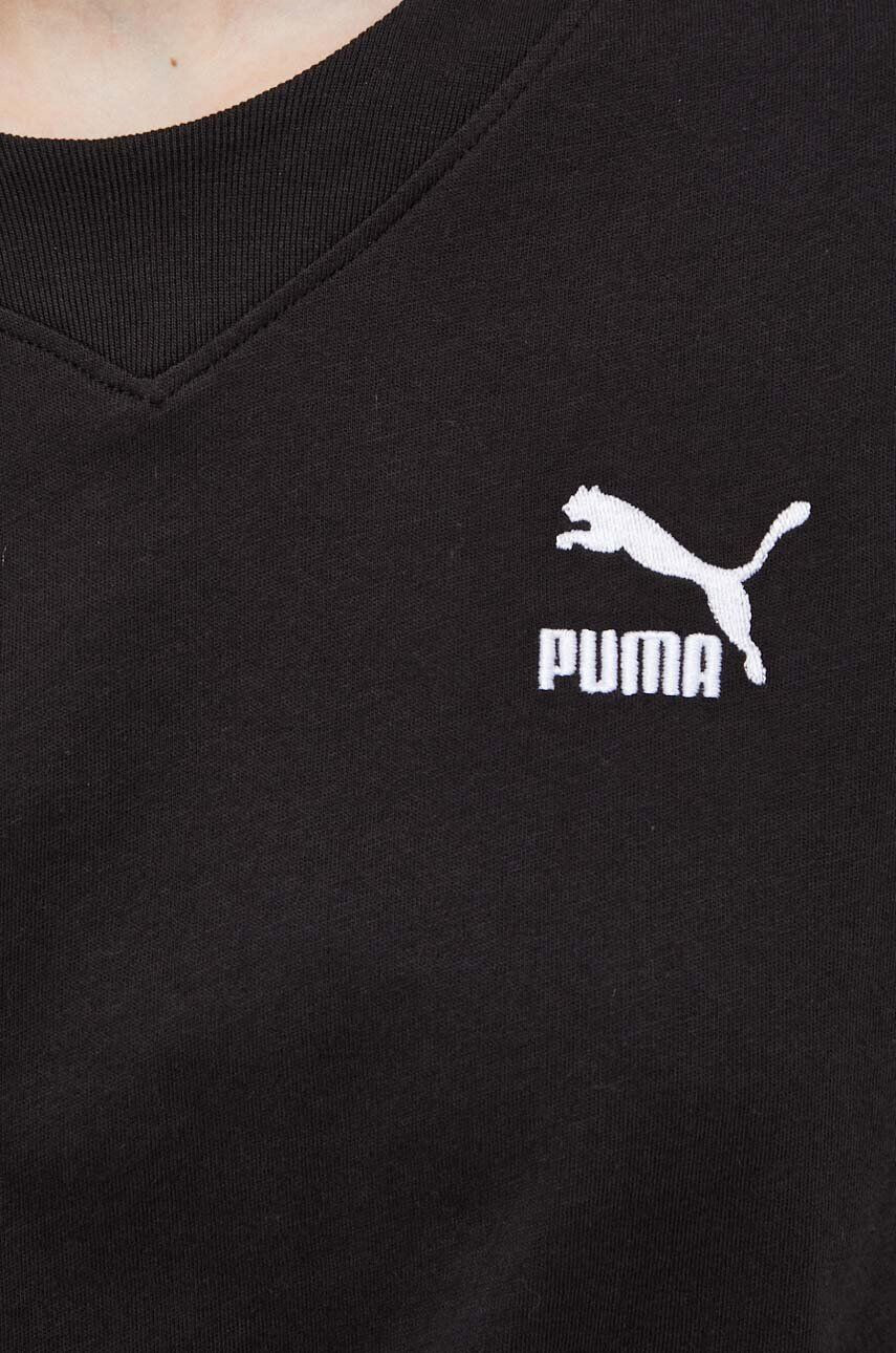 Puma tricou din bumbac culoarea negru 538052-01 - Pled.ro