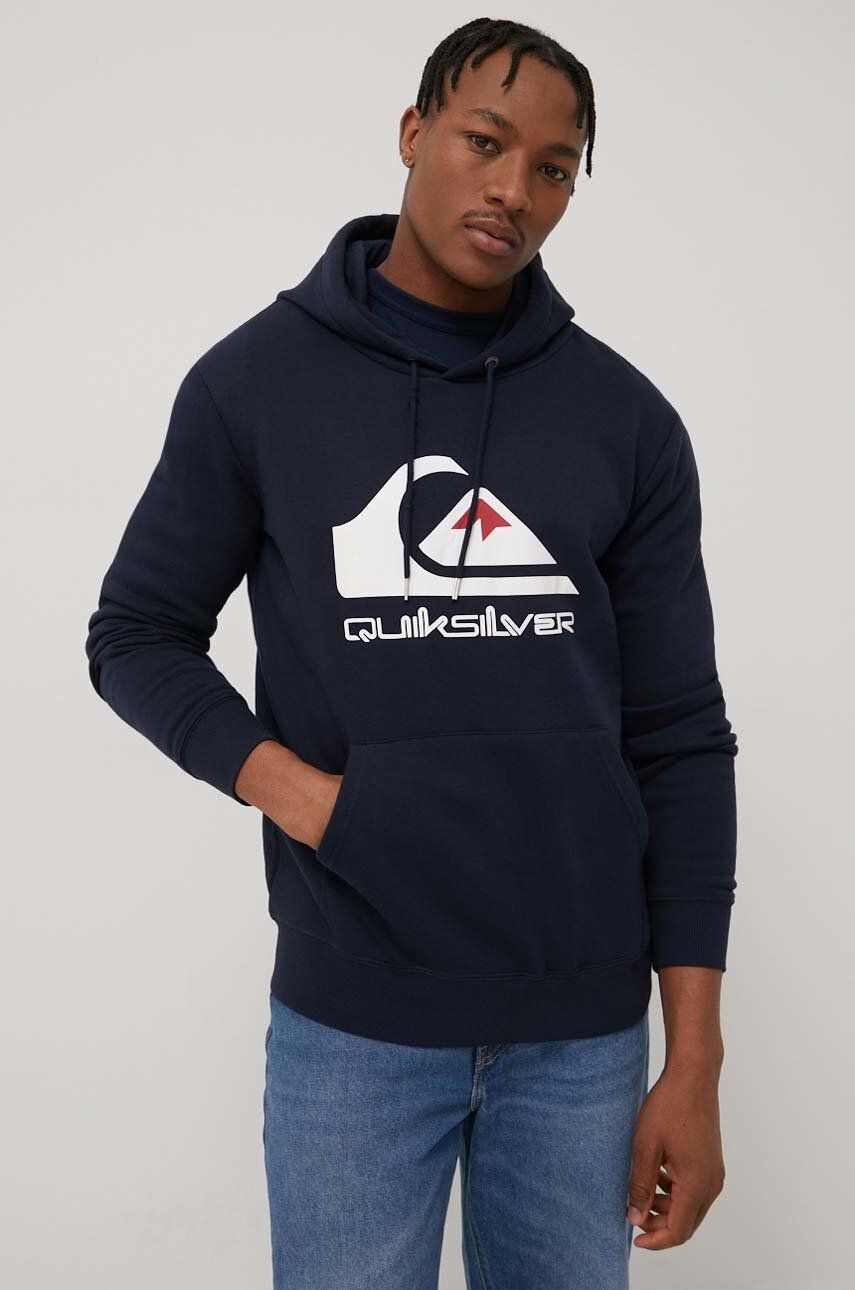 Quiksilver bluza barbati culoarea rosu cu imprimeu - Pled.ro