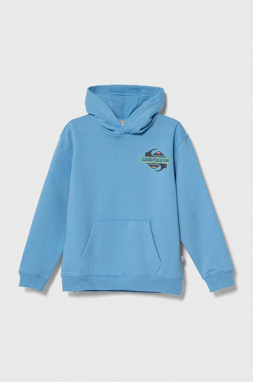 Quiksilver bluza copii GRAPHICHOODIE OTLR cu glugă cu imprimeu - Pled.ro