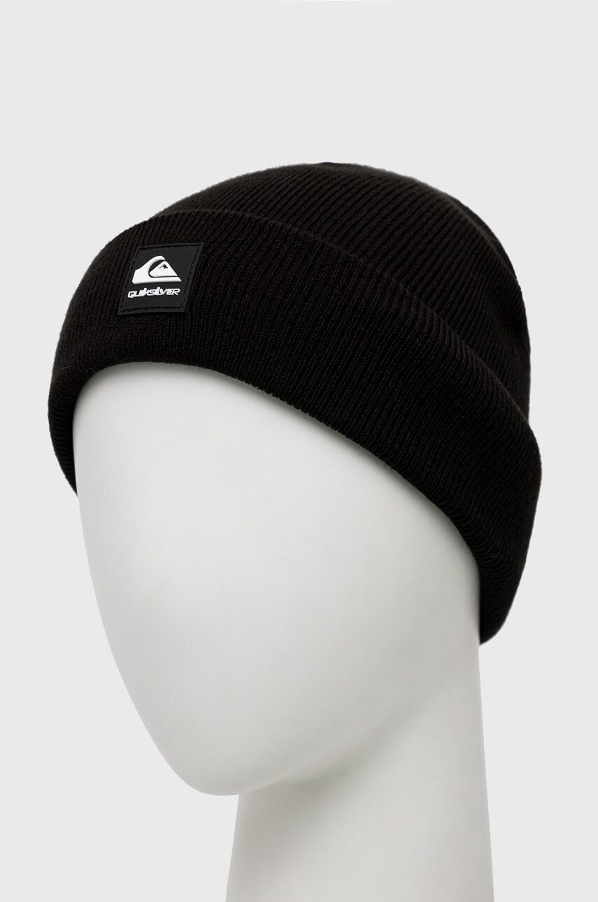 Quiksilver caciula copii culoarea negru din tricot gros - Pled.ro