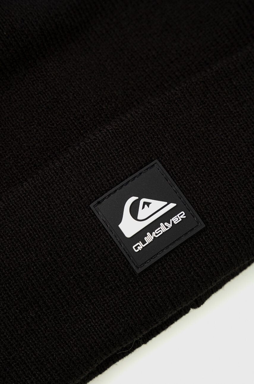 Quiksilver caciula copii culoarea negru din tricot gros - Pled.ro