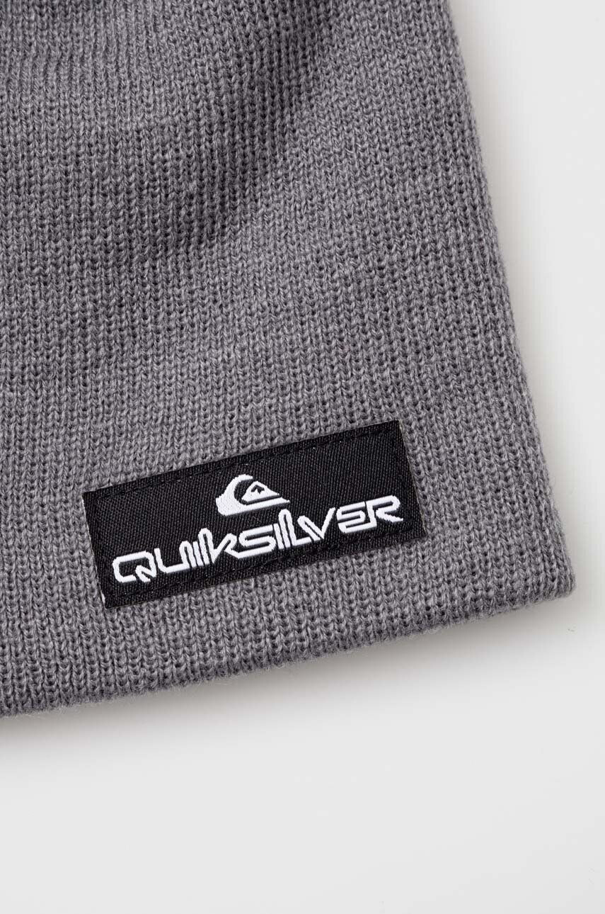 Quiksilver caciula copii CUSHY 3 YOUTH HDWR culoarea gri din tesatura neteda - Pled.ro