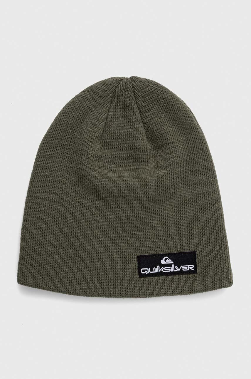 Quiksilver caciula copii CUSHY 3 YOUTH HDWR culoarea verde din tesatura neteda - Pled.ro