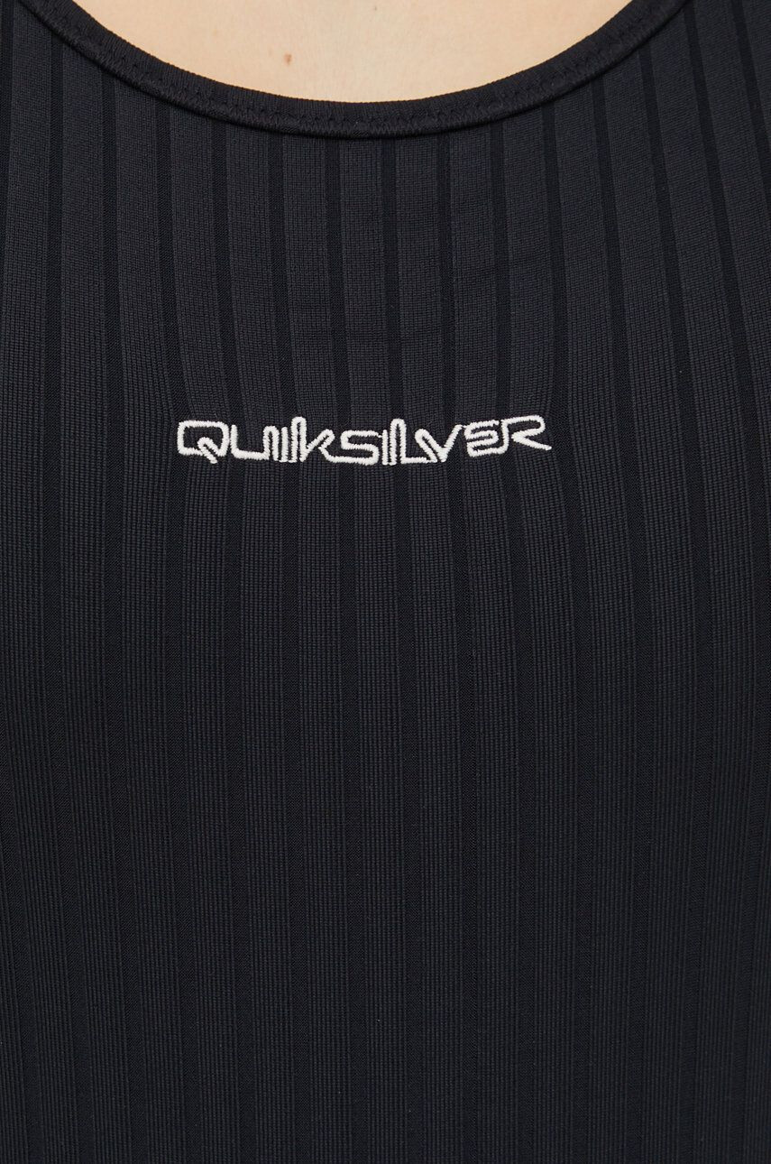 Quiksilver costum de baie culoarea negru cupa usor rigidizata - Pled.ro