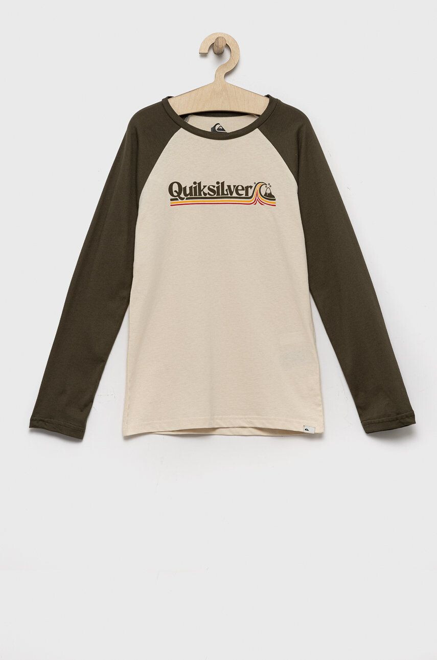 Quiksilver longsleeve din bumbac pentru copii - Pled.ro