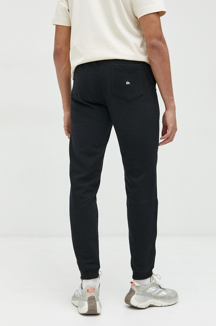 Quiksilver pantaloni de trening barbati culoarea negru neted - Pled.ro