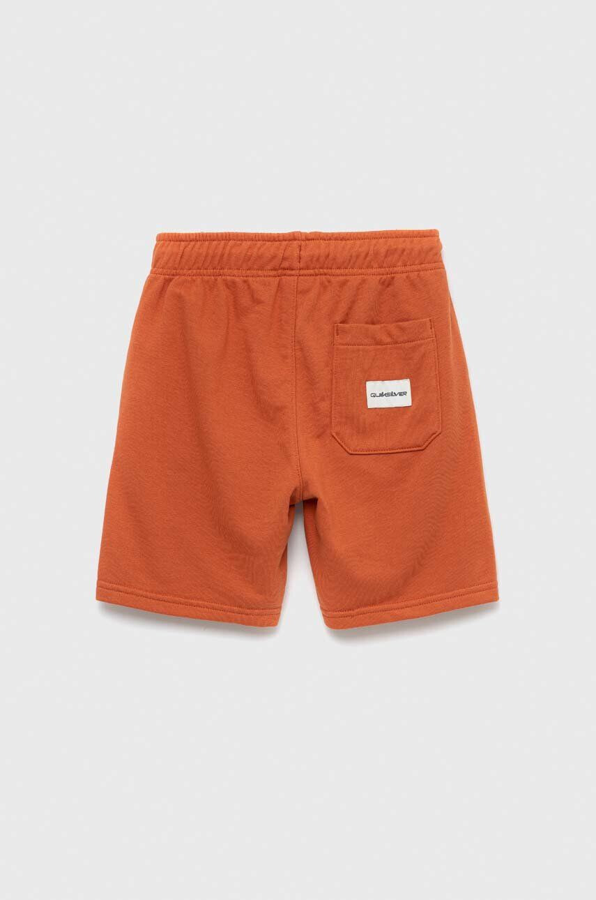 Quiksilver pantaloni scurti copii culoarea galben talie reglabila - Pled.ro