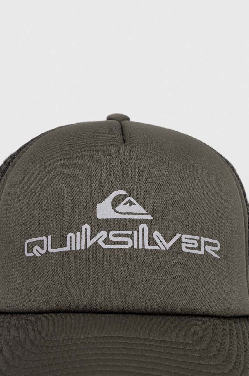 Quiksilver sapca culoarea verde modelator - Pled.ro