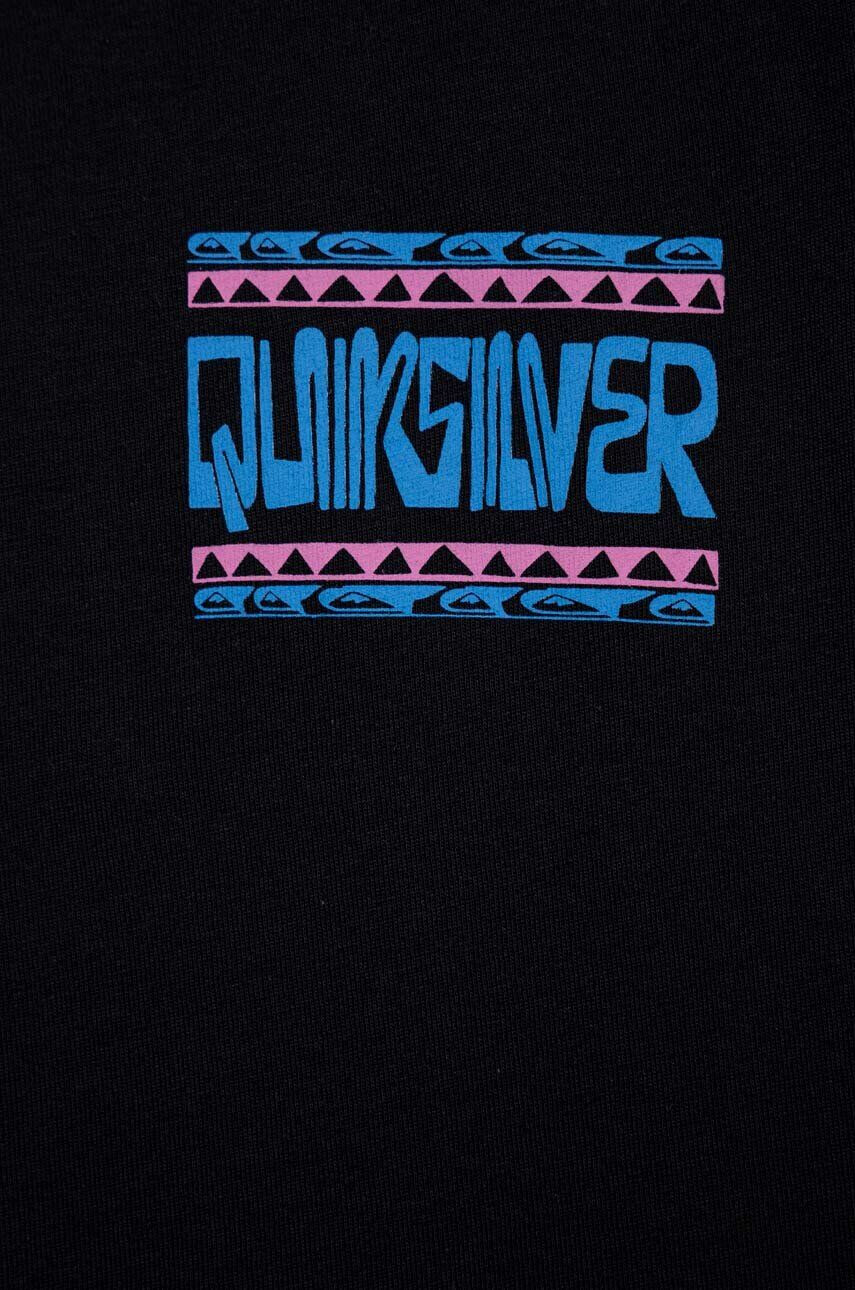 Quiksilver tricou de bumbac pentru copii culoarea negru modelator - Pled.ro