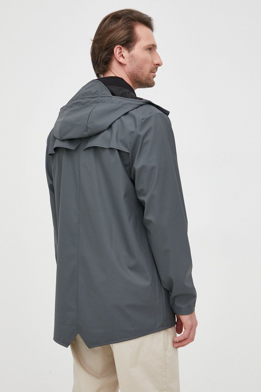 Rains geaca 12010 Jacket culoarea gri de tranzitie - Pled.ro