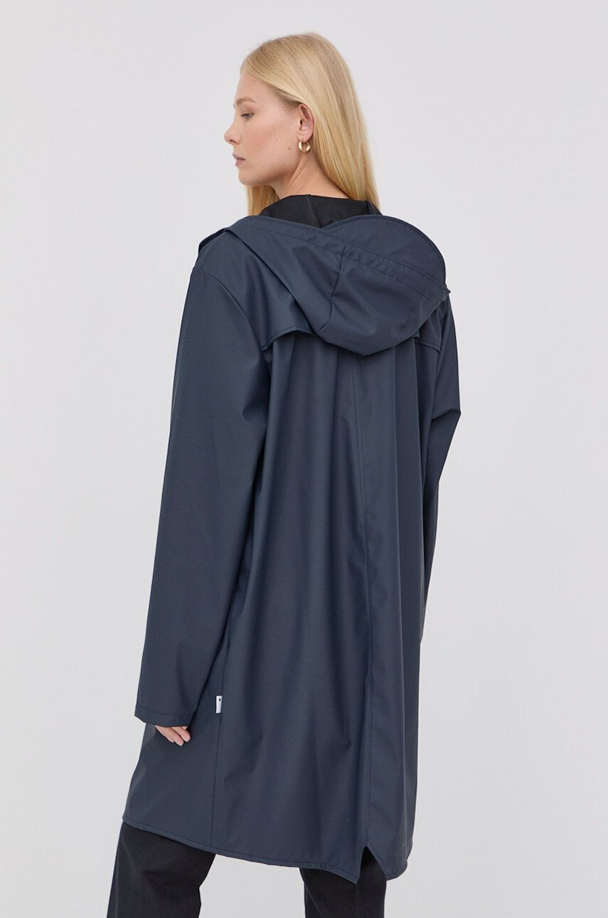 Rains geacă 12020 Long Jacket culoarea albastru marin de tranzitie 12020.47-Navy - Pled.ro