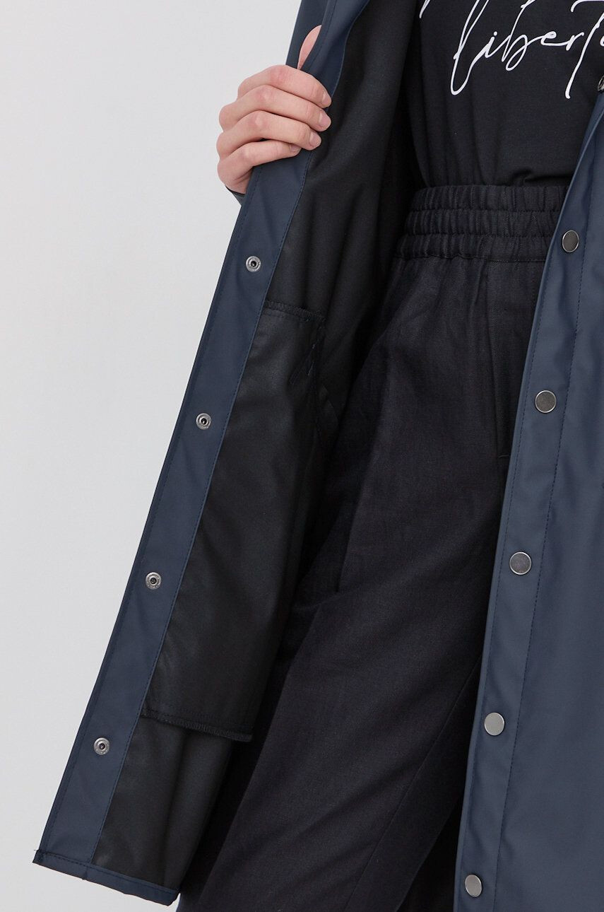 Rains geacă 12020 Long Jacket culoarea albastru marin de tranzitie 12020.47-Navy - Pled.ro