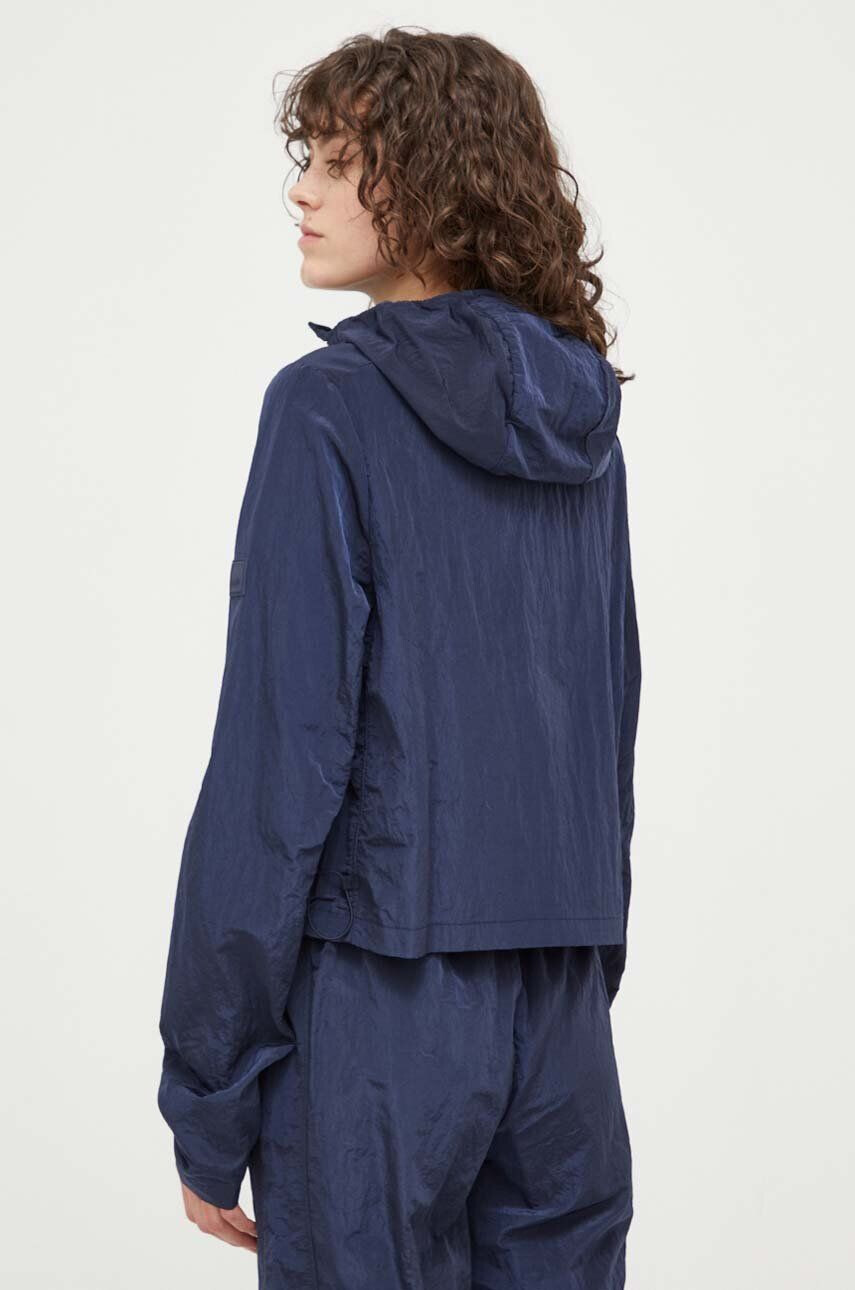 Rains geaca 18890 Pullover W culoarea albastru marin de tranzitie - Pled.ro