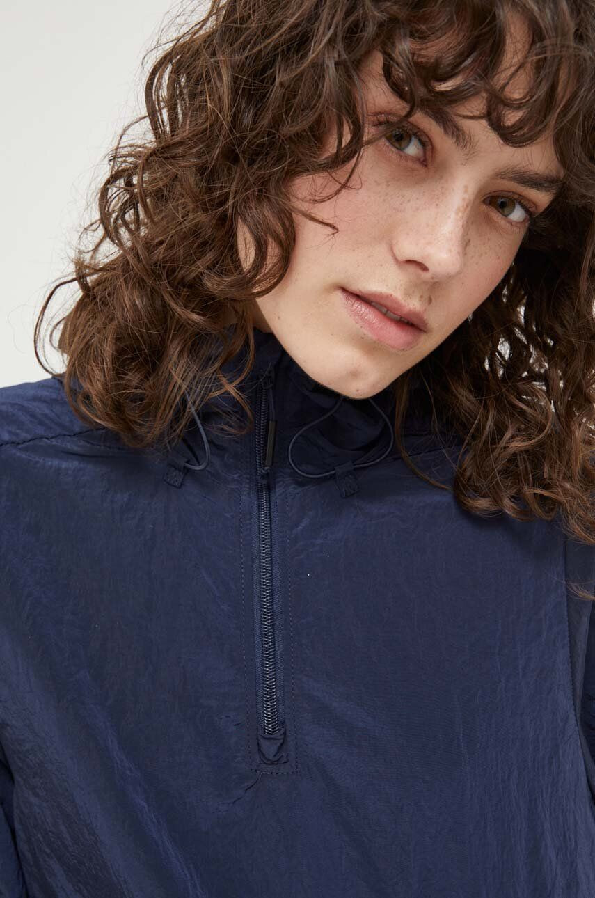 Rains geaca 18890 Pullover W culoarea albastru marin de tranzitie - Pled.ro