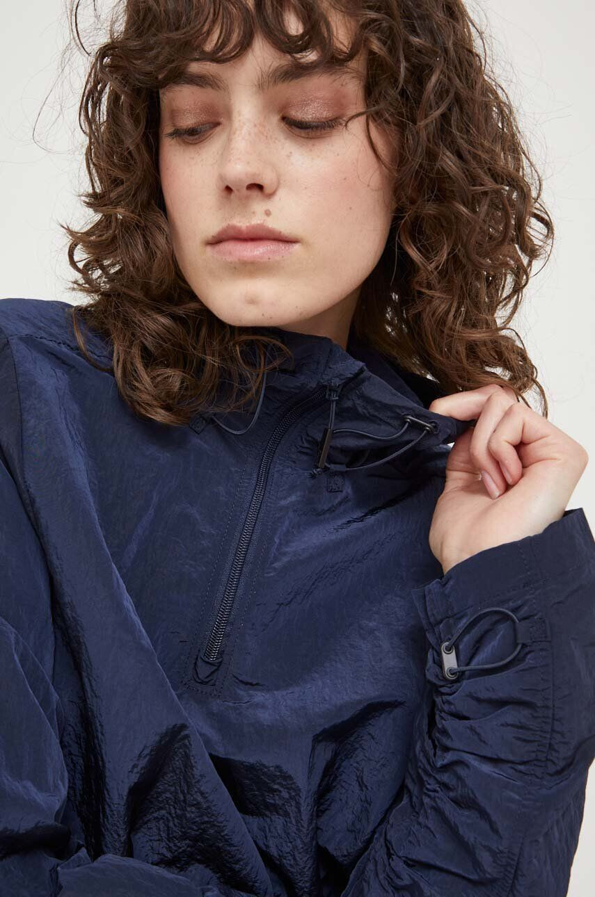 Rains geaca 18890 Pullover W culoarea albastru marin de tranzitie - Pled.ro