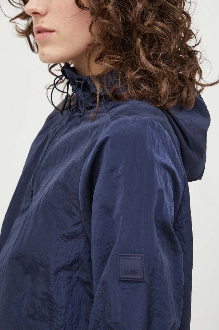 Rains geaca 18890 Pullover W culoarea albastru marin de tranzitie - Pled.ro