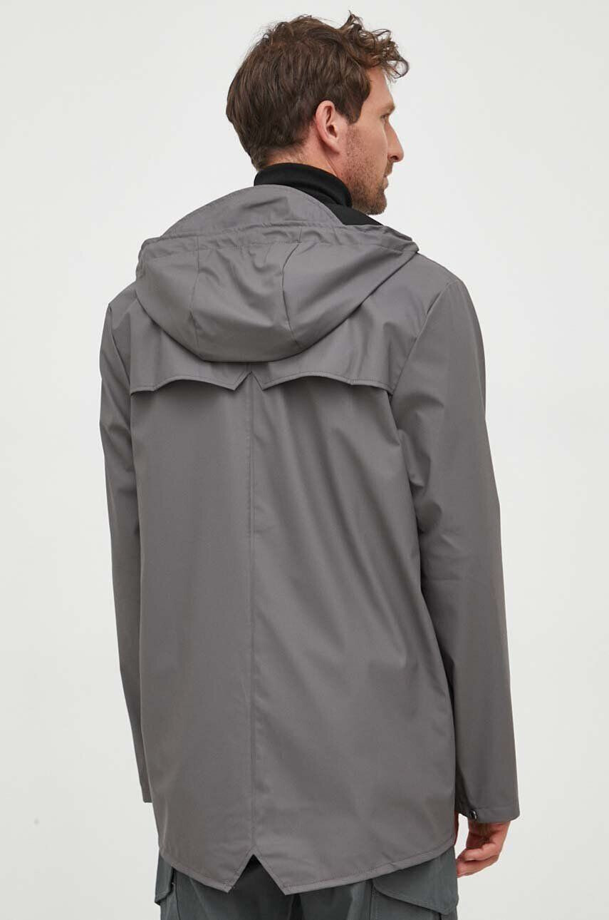 Rains geaca de ploaie 12010 Jackets culoarea gri de tranzitie - Pled.ro