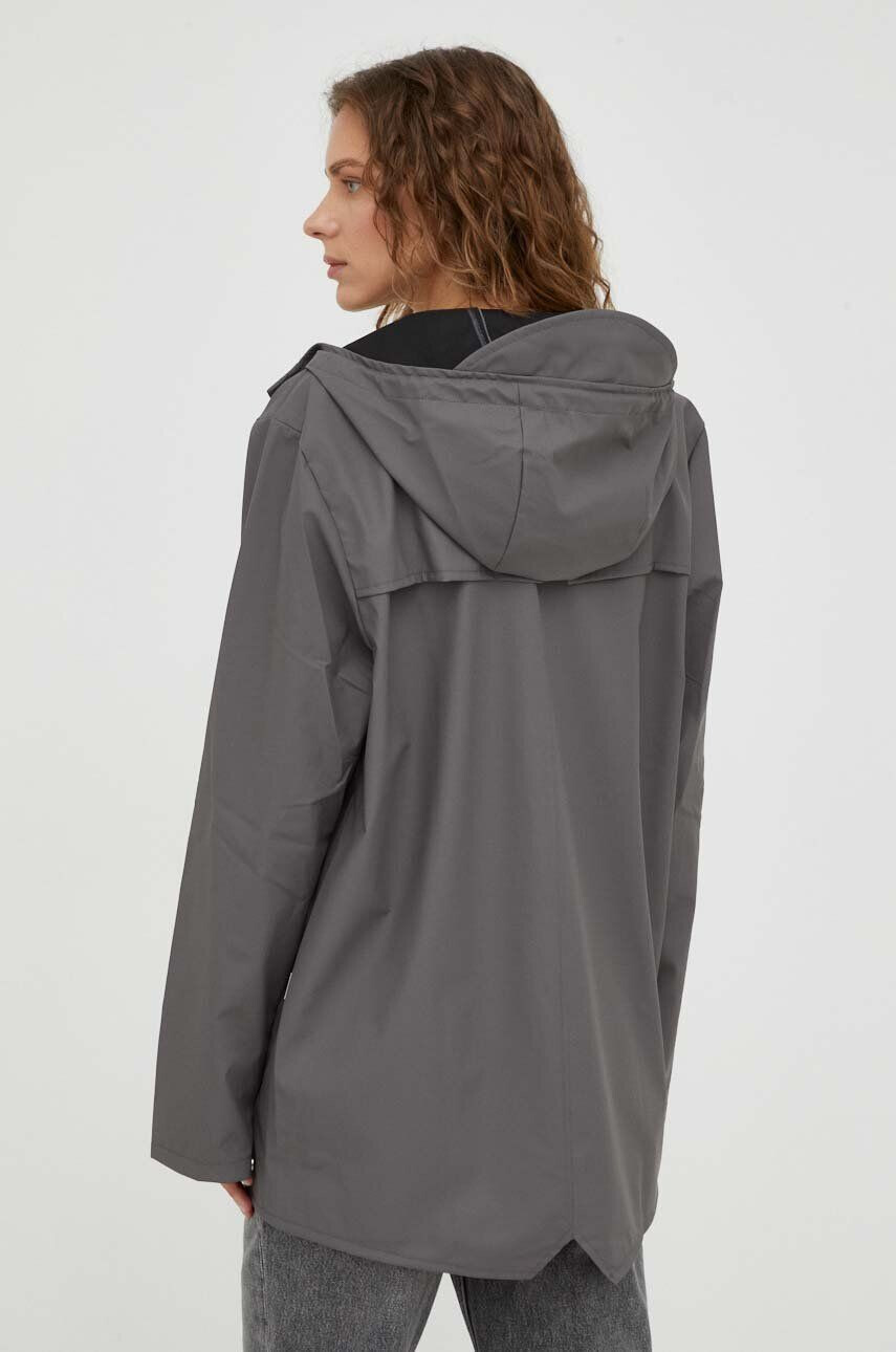 Rains geaca de ploaie 12010 Jackets culoarea gri de tranzitie - Pled.ro