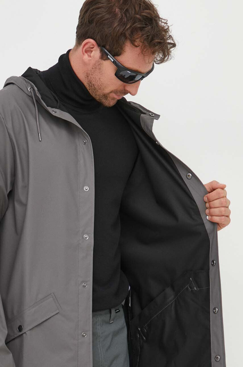 Rains geaca de ploaie 12010 Jackets culoarea gri de tranzitie - Pled.ro