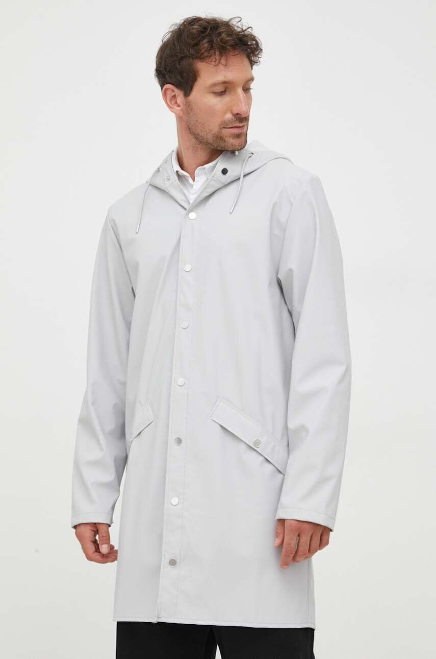 Rains geaca de ploaie 12020 Jackets culoarea gri de tranzitie - Pled.ro