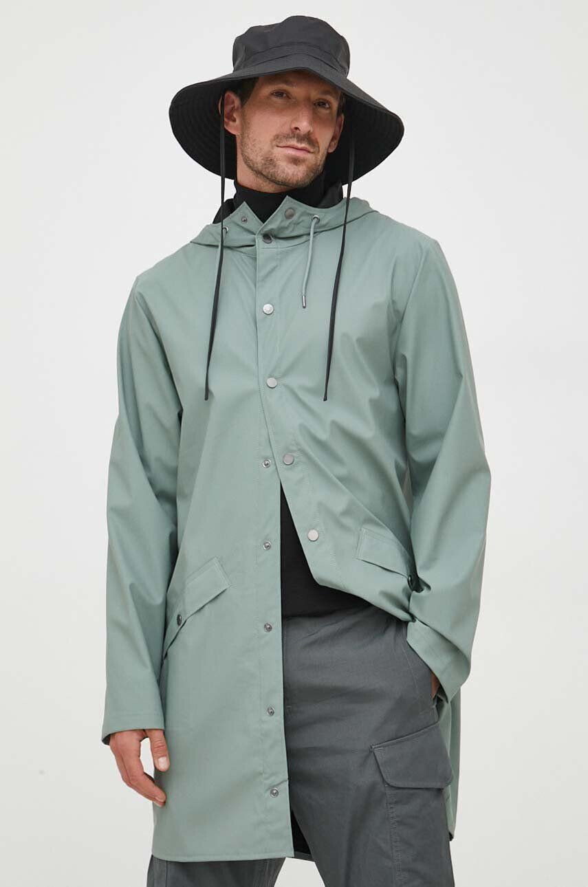 Rains geaca de ploaie 12020 Jackets culoarea verde de tranzitie - Pled.ro