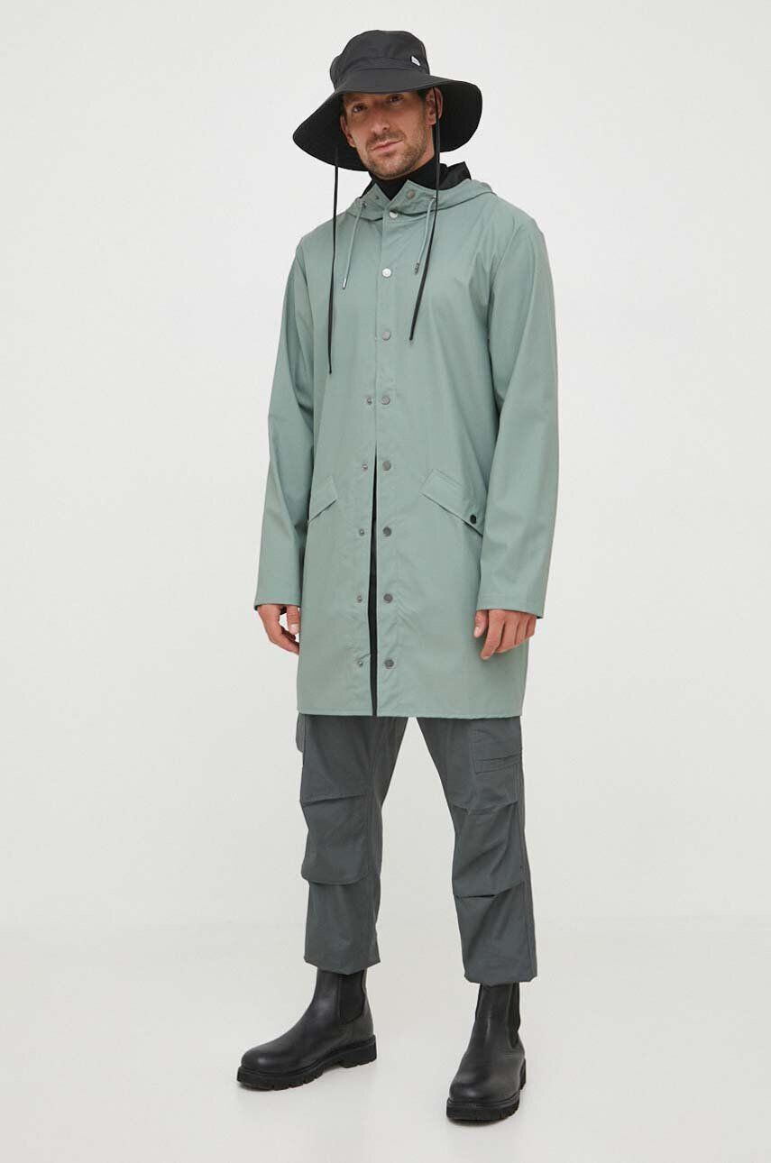 Rains geaca de ploaie 12020 Jackets culoarea verde de tranzitie - Pled.ro