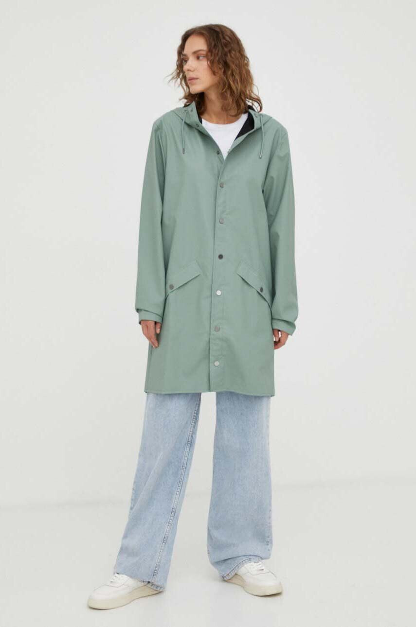 Rains geaca de ploaie 12020 Jackets culoarea verde de tranzitie - Pled.ro